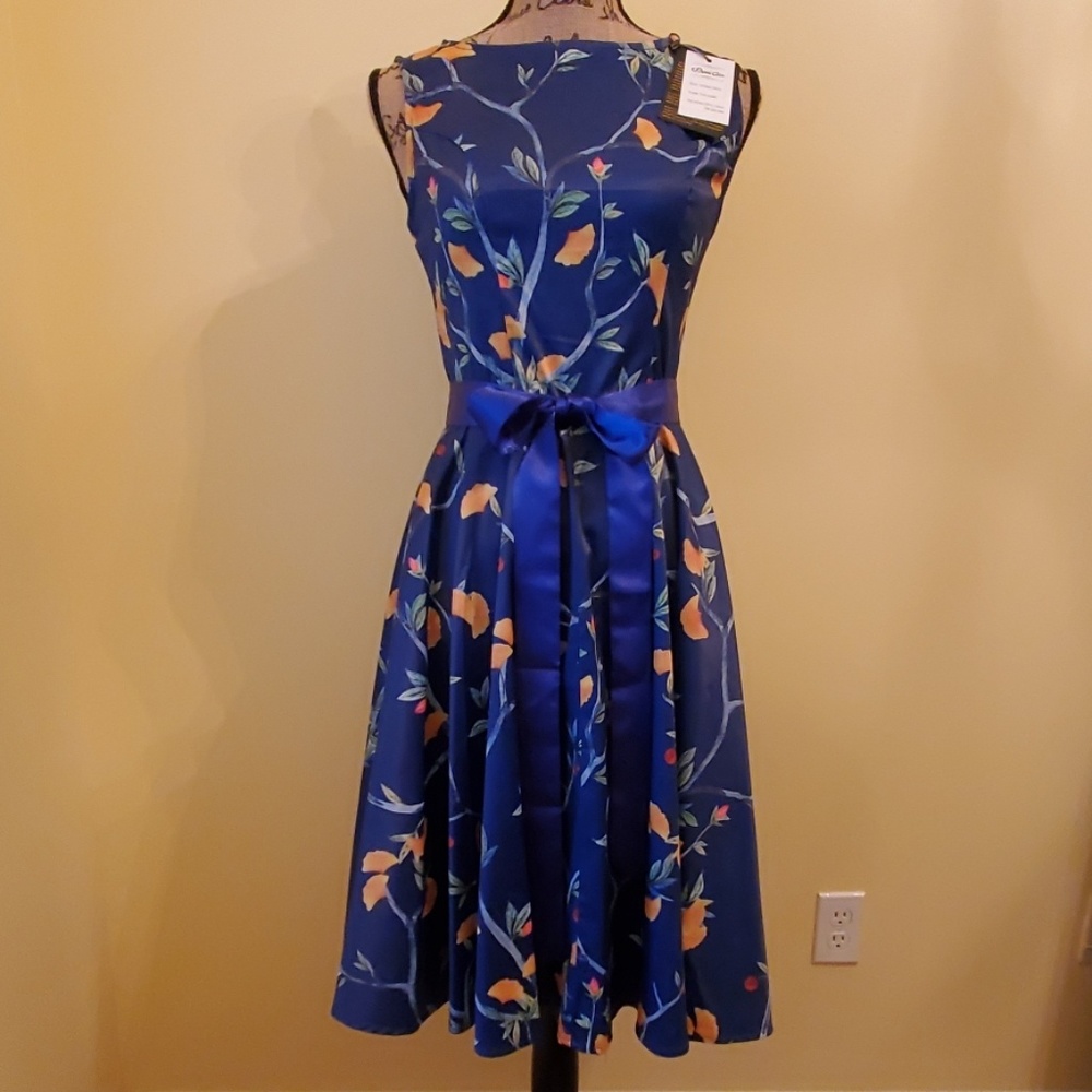 NWT AnniCoCo Blue Sleeveless Dress